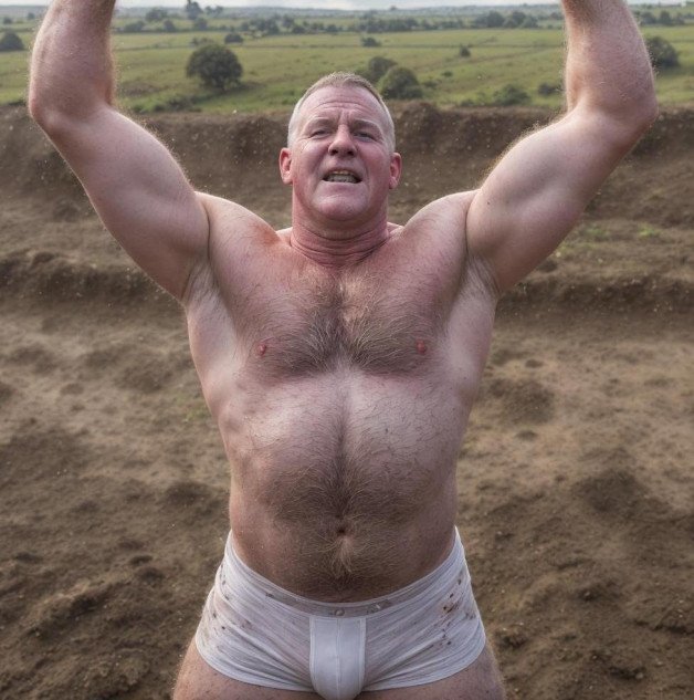 Photo by Hairy Musclebears with the username @hairymusclebears,  April 27, 2024 at 4:10 AM. The post is about the topic Musclebear Daddy and the text says 'Farm Bulge from GLOBALFIGHT com  --  #underwearmodel #bulgeselfie #mensunderwear #bulgealert #underwearfashion #bulgegamestrong #underwearaddict #bulgegoals #sexyundies #bulgeappreciation'