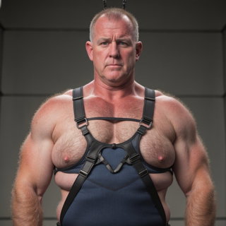 Photo by Hairy Musclebears with the username @hairymusclebears,  June 10, 2024 at 11:47 PM. The post is about the topic GayTumblr and the text says 'Bondage Ken from GLOBALFIGHT com'