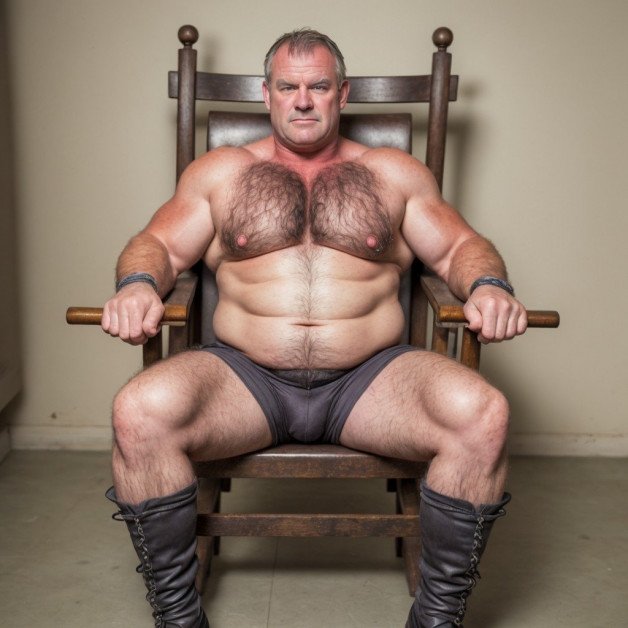 Photo by Hairy Musclebears with the username @hairymusclebears,  May 12, 2024 at 10:53 AM. The post is about the topic Gay and the text says 'Gay Bondage from GLOBALFIGHT com'