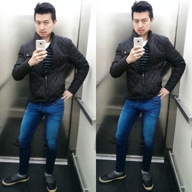 Photo by hartorsten with the username @hartorsten,  October 10, 2015 at 9:33 PM and the text says 'My @rufskin look
#gayguy #gayvpl #bulge #maleselfie #malemodel #mensstyle #mensfashion #streetcrush http://ift.tt/1Qh8Q50 #haraldtorsten  #Instagram'