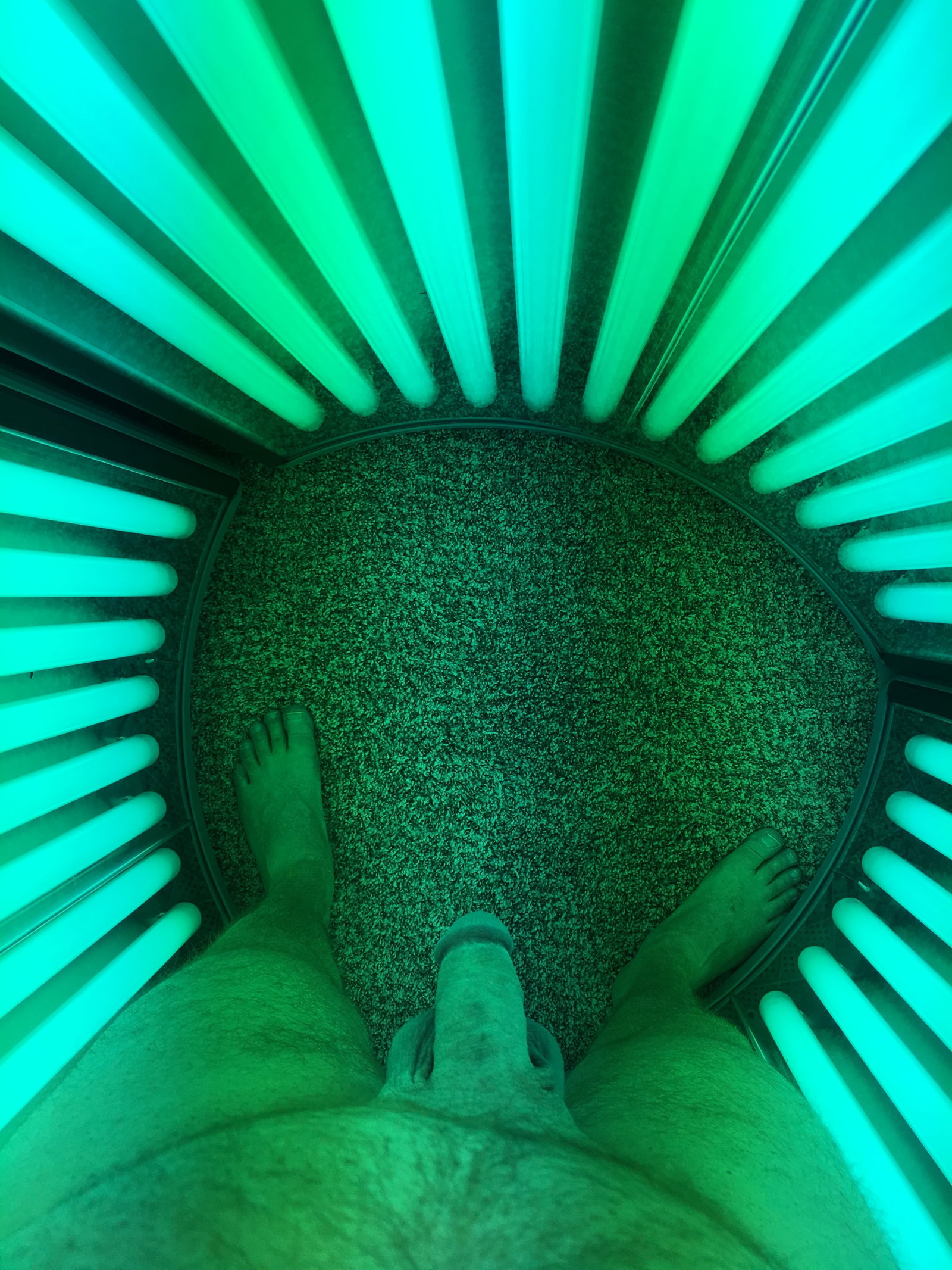 Photo by justforfun870 with the username @justforfun870, who is a verified user,  June 24, 2019 at 4:08 AM. The post is about the topic Tan Lines Are Beautiful and the text says 'Finally got time for the tanning bed!'