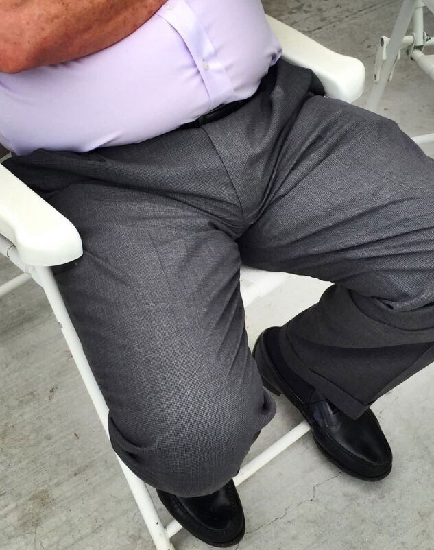 Photo by BearLoverBear with the username @BearLoverBear,  October 4, 2017 at 5:48 PM and the text says 'full bulge #Pleated  #Trousers  #pleated  #shows  #bigger  #pleated  #daddy  #bear  #precum  #uncut  #pygeum  #for  #precum  #pygeum'