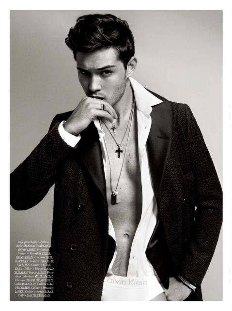 Photo by gshadow with the username @gshadow,  January 31, 2013 at 11:32 AM and the text says 'welleryiswell:

Francisco Lachowski. Dress to Kill Magazine'