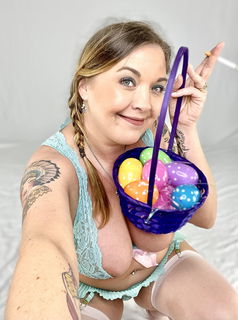 Album by Denise La Fleur with the username @deniselafleur, who is a star user,  April 18, 2022 at 2:22 AM. The post is about the topic Sexy Lingerie and the text says 'I hope you had a Happy Easter, today!!!…
💜💛🐇🐣💛💜'