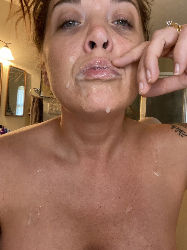 Photo by Denise La Fleur with the username @deniselafleur, who is a star user,  January 17, 2021 at 11:38 PM. The post is about the topic Facial Cumshot and the text says 'More pics from my facial, today!...💦💦
#facial #cumonmyface'