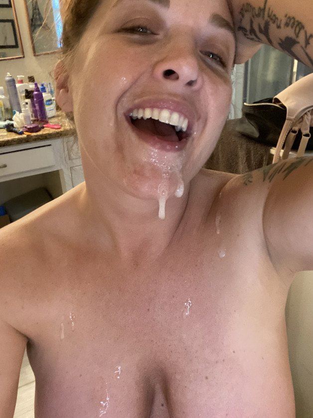 Photo by Denise La Fleur with the username @deniselafleur, who is a star user,  January 17, 2021 at 11:38 PM. The post is about the topic Facial Cumshot and the text says 'More pics from my facial, today!...💦💦
#facial #cumonmyface'