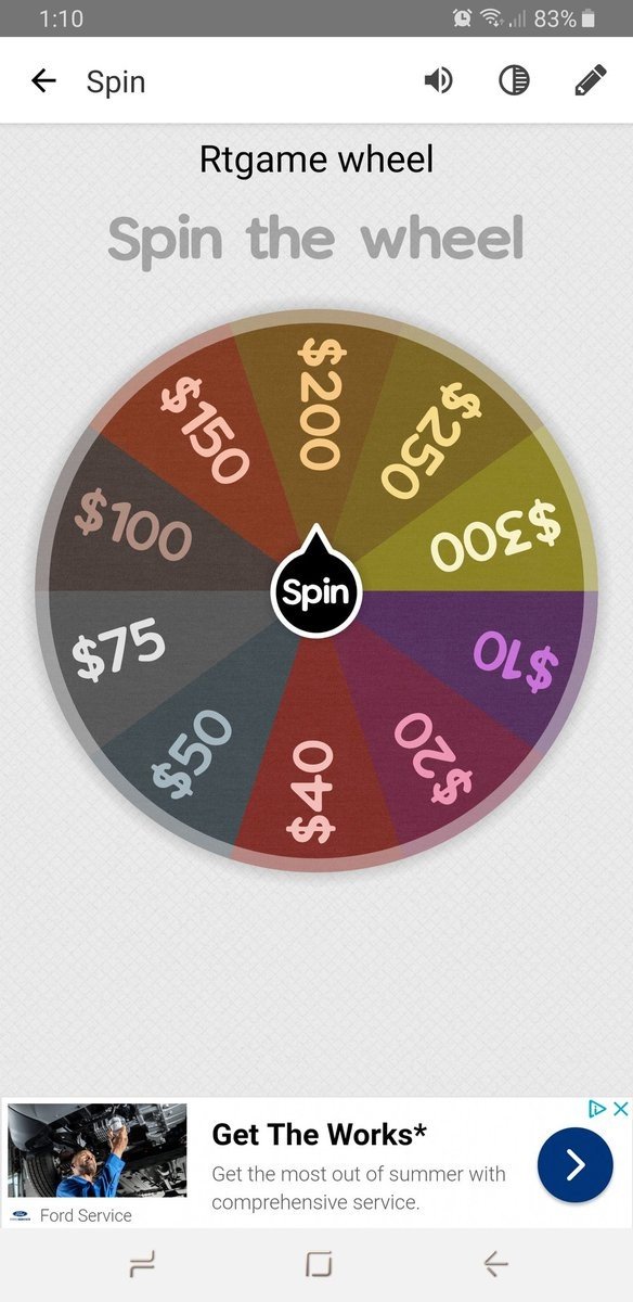Photo by SquirtenBabe with the username @SquirtenBabe, who is a star user,  July 6, 2019 at 5:29 PM. The post is about the topic Findom and the text says 'Who wants to spin the wheel?
$10 a spin, just pay for how ever many spins you want.
My new version of #rtgame
Who's going to be my first #piggy
#share
cash app, venmo, paypal 
chahpovcouple@gmail.com
then dm me.
#FinDom #paypig #drain #rinse #today..'
