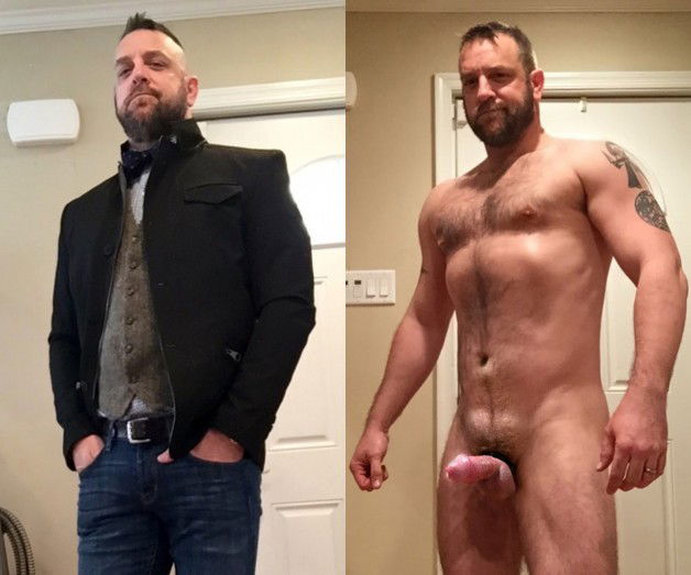 Photo by sfgay with the username @sfgay, who is a verified user,  January 12, 2016 at 4:22 PM and the text says 'speci-men:

Speciman 2c85: Clothed Unclothed Diptychs
More of him ››here‹‹'