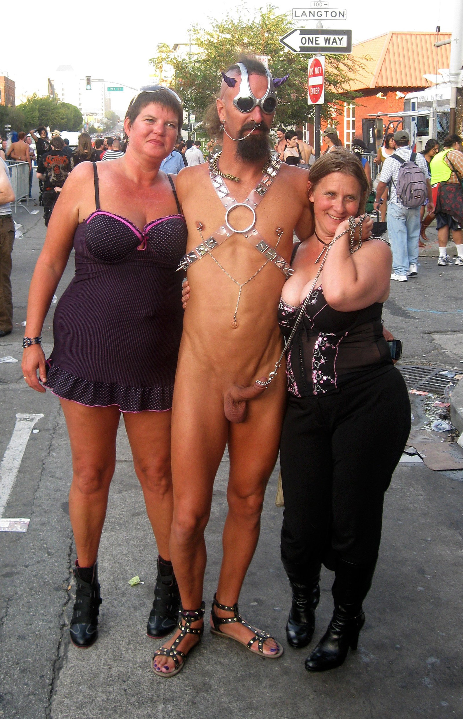 Photo by AllThingsCFNM with the username @AllThingsCFNM, posted on August 5, 2016 and the text says 'BBWs keeping him on a leash.

Get your CFNM updates @ www.AllThingsCFNM.net #CFNM  #nude  #in  #public  #bbw  #public  #exhibitionism  #folsom  #st.  #fair'