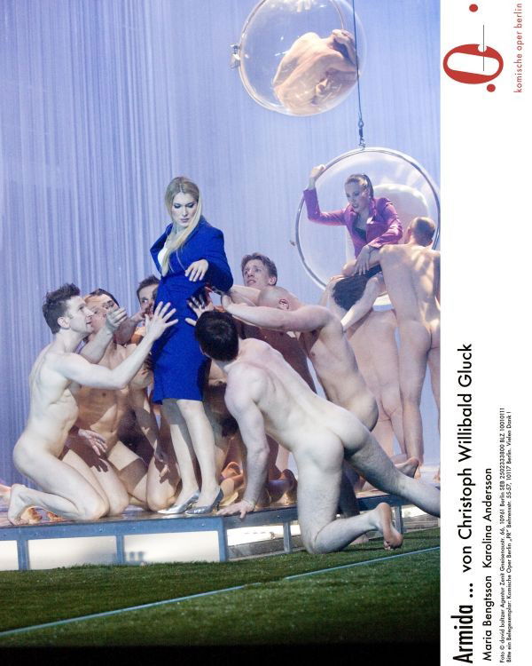 Photo by AllThingsCFNM with the username @AllThingsCFNM,  April 26, 2016 at 5:54 PM and the text says 'sexykinkybeauty:

Opera, modernized: Women, fully clothed, on stage with naked men. The future is female'