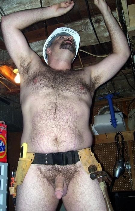 Photo by bikerbeard with the username @icecub303, who is a verified user,  July 10, 2019 at 1:54 AM. The post is about the topic construction worker and the text says 'the jobsite was so fucking hot today. Monty would only work naked'