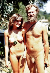 Photo by rt682 with the username @rt682,  April 21, 2021 at 6:10 AM. The post is about the topic Naked in public and the text says '#nude #naked #nudity #FKK #public #couple #classic-nudism #vintage #treehouse fun ranch'