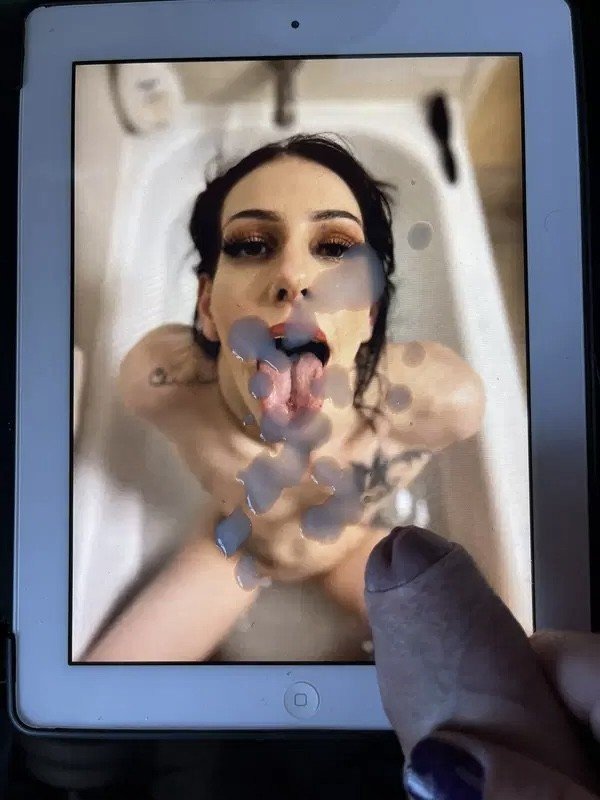 Album by StanRedman with the username @StanRedman, who is a verified user,  September 2, 2024 at 2:03 PM. The post is about the topic Tributing and cumming on babes and the text says 'There is nothing better than a pretty face, tongue out, looking up at you.
@userid1387173
#cumtribute #tribute'