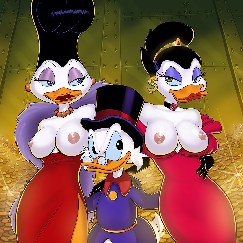 Photo by KonkeyDong80 with the username @KonkeyDong80,  August 20, 2016 at 12:52 AM and the text says '#disney  #duck  #tales  #scrooge  #mcduck  #hot  #glasses  #porn  #boobs  #breasts  #tits  #art  #cartoon'