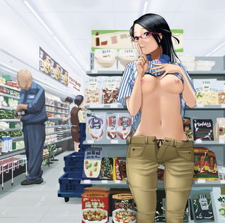 Photo by KonkeyDong80 with the username @KonkeyDong80,  January 25, 2017 at 12:53 AM and the text says '#tits  #ecchi  #hentai  #japanese  #store  #grocery  #shopping  #public  #breasts  #boobs  #hot  #sexy  #art'