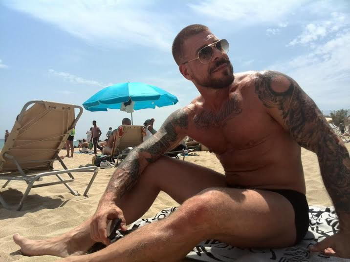 Photo by StevensonBalk with the username @StevensonBalk,  September 10, 2014 at 11:38 AM and the text says 'The sexiest man alive today! #rocco  #steele'