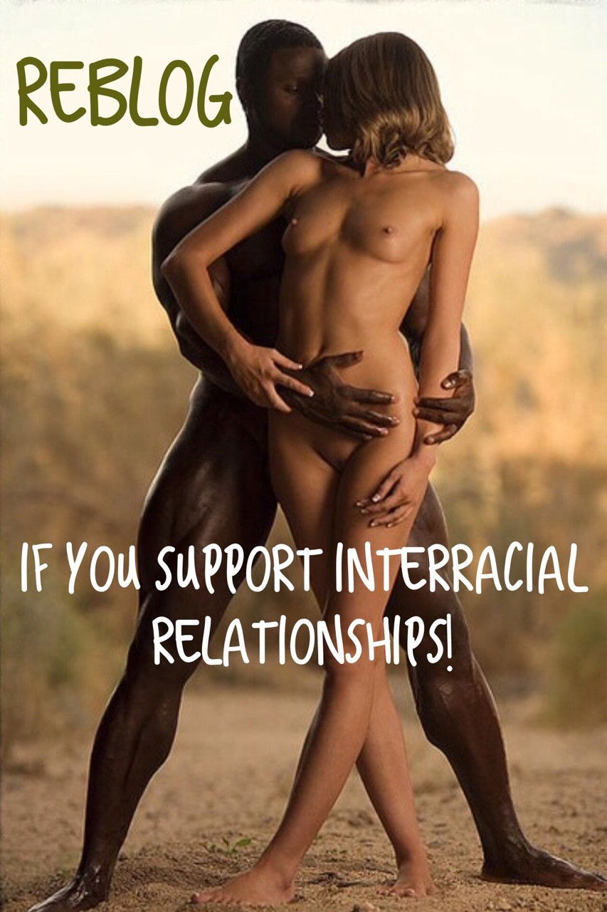 Photo by johndlokcuc with the username @johndlokcuc,  January 19, 2015 at 8:42 PM and the text says 'Support it?  All married white husbands need to encourage their wives to do it! #reblog  #interracial  #reparations  #black  #superiority  #small  #tits'