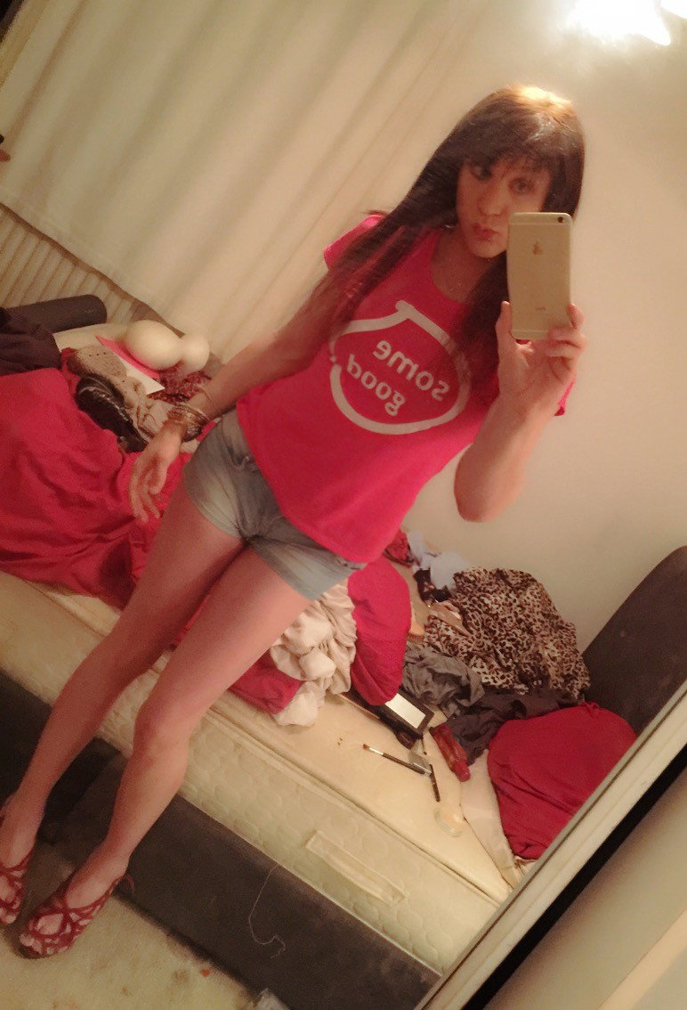 Photo by Nicolebunnyme with the username @Nicolebunnyme,  April 15, 2016 at 5:20 AM and the text says '​back to messy room, love my new www.some-good.com Tshirt #tgirl  #messy  #messy  #room  #nicolebunnyme'