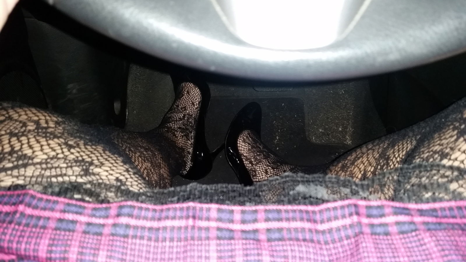 Photo by MollyEvelynCD with the username @MollyEvelynCD, posted on June 6, 2015 and the text says 'Fully dressed up, driving over to a new friend’s house to play with another crossdresser. My first time outside, albeit at two a.m., fully dressed head to toe. #crossdresser  #crossdressing  #sissy  #me'