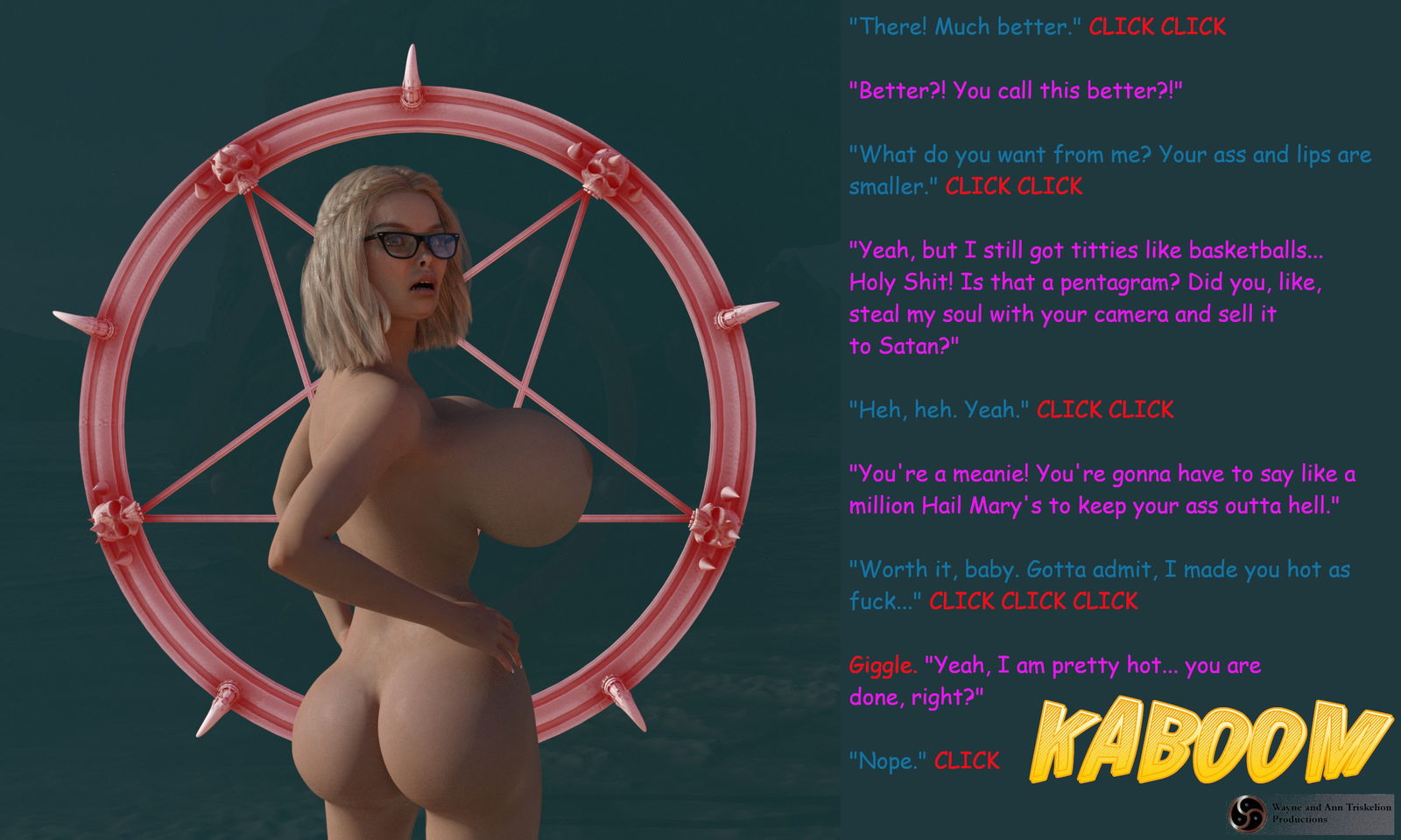 Album by waynetriskelion with the username @waynetriskelion,  April 4, 2019 at 9:00 PM. The post is about the topic 3D Erotica and the text says '#bimbo #nun #3d #daz3D'