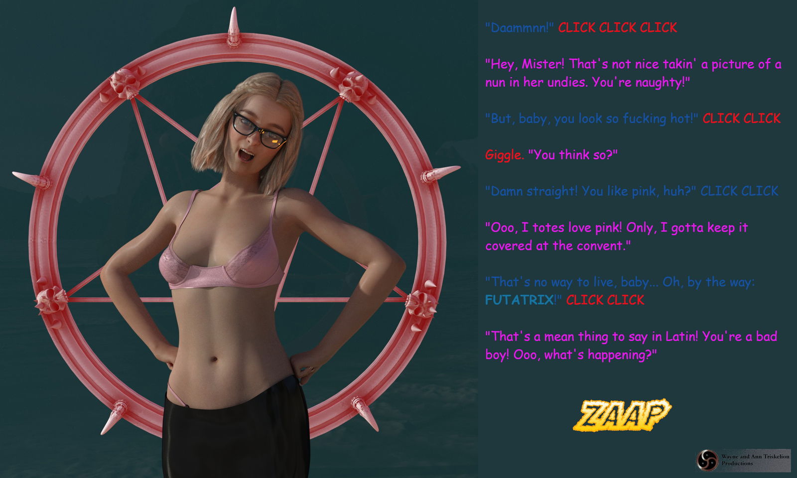 Album by waynetriskelion with the username @waynetriskelion,  April 4, 2019 at 9:00 PM. The post is about the topic 3D Erotica and the text says '#bimbo #nun #3d #daz3D'