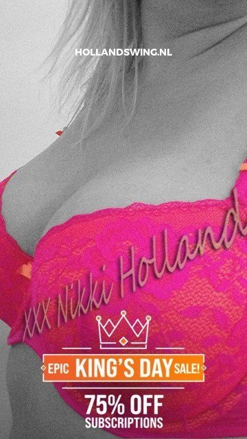 Photo by NikkiHolland with the username @NikkiHolland, who is a star user,  April 25, 2023 at 7:16 AM and the text says 'Kings Day SALE ! 
https://hollandswing.nl'
