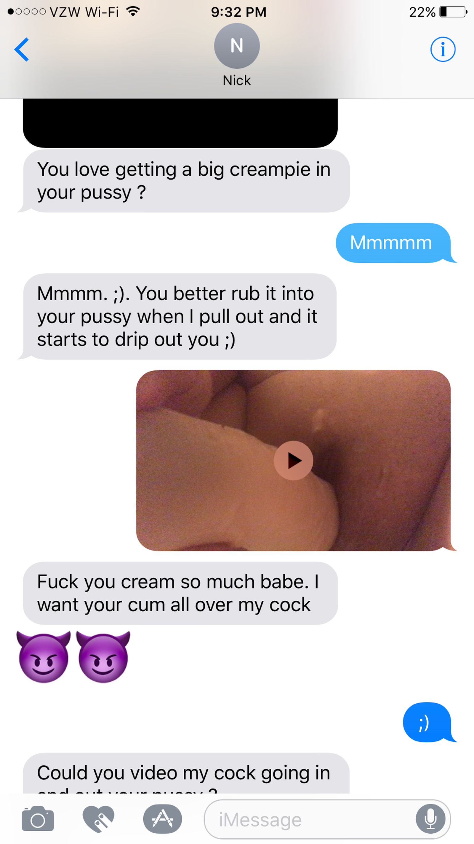 Photo by Cuck6969 with the username @Cuck6969,  April 16, 2019 at 12:57 PM. The post is about the topic Cuckold Texts and the text says 'The wife texting her local man'