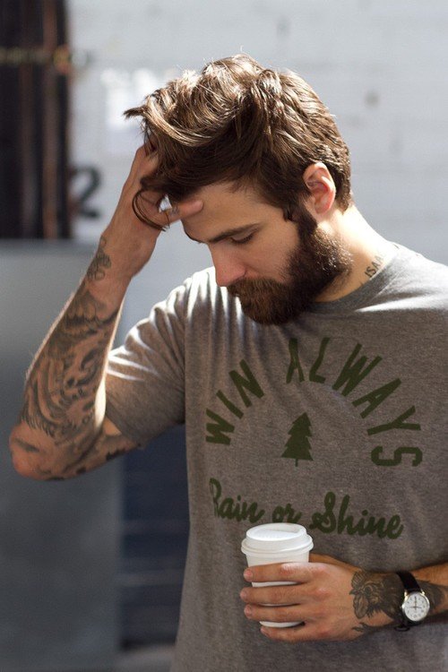 Photo by rugbyshorts with the username @rugbyshorts,  October 13, 2016 at 4:31 PM and the text says '#hothipster  #hipster  #sexymen  #beardedguys'