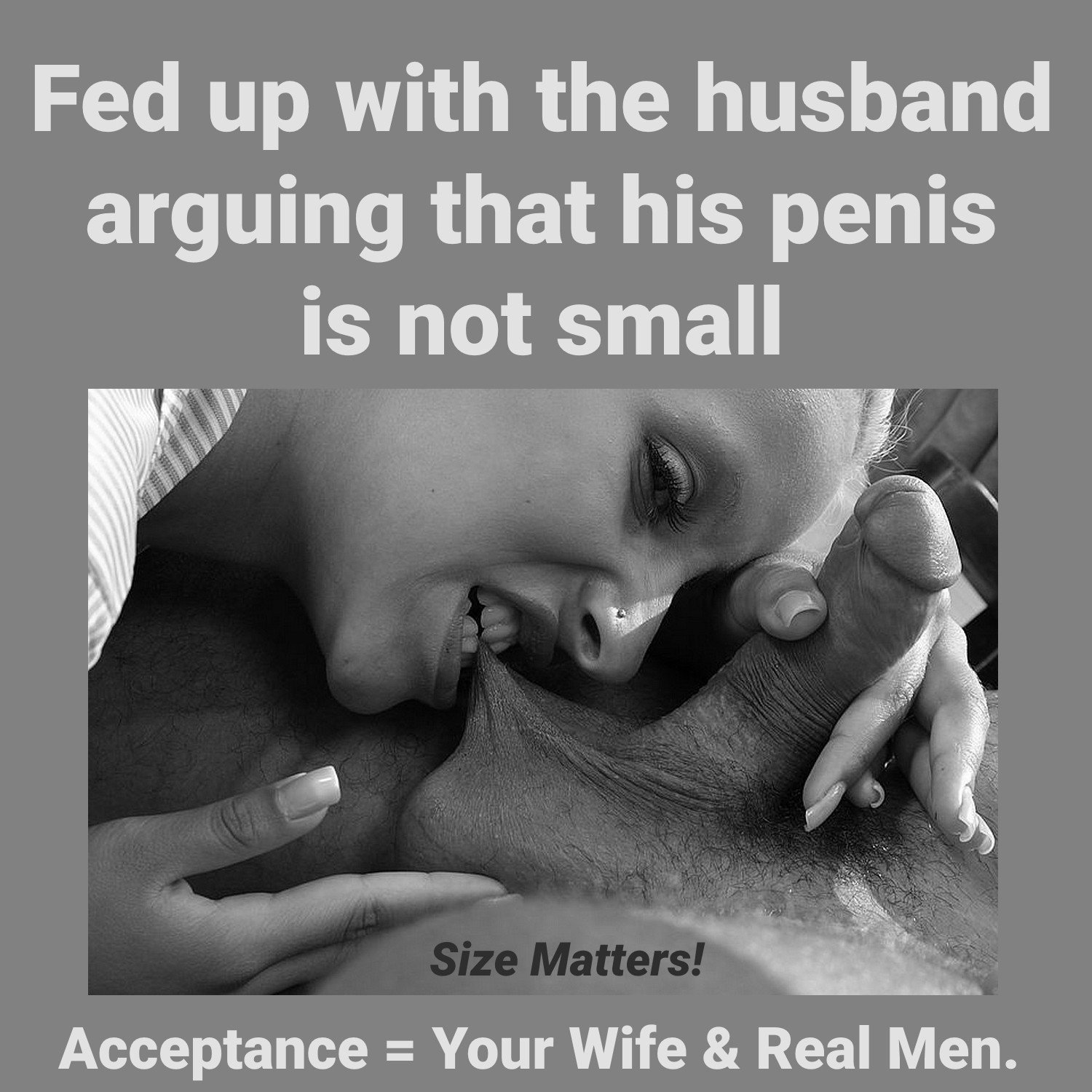 Photo by petelilpeen with the username @petelilpeen,  October 15, 2020 at 2:50 AM. The post is about the topic Small Penis & Beautiful Wife/GF and the text says 'Wives know best'