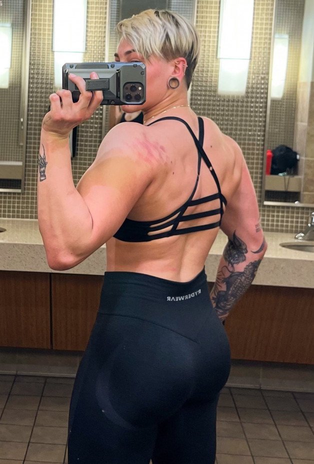 Photo by Ruinedcarpet with the username @Ruinedcarpet,  June 26, 2022 at 5:26 PM. The post is about the topic RC's Mirror Selfies and the text says 'Rhea Ripley.

#RheaRipley #Hot #Alternative #ProWrestler #Fit #Strong #Amazon #Goddess #Tattoo #Fitness #Ink #ShortHair #Blonde #MirrorSelfie #EarStretching #DomGirl #GfMaterial #Hottie #AltGirl #TotalBabe #FitGirl #TattooedGirl #GymBody #Inked..'