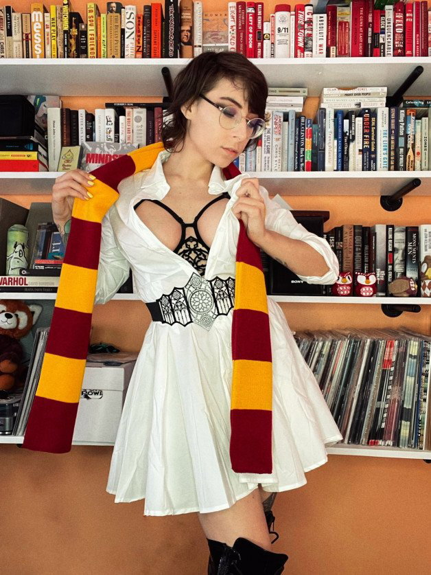 Photo by Ruinedcarpet with the username @Ruinedcarpet,  June 9, 2022 at 4:24 PM. The post is about the topic Glasses and the text says 'TW: @ SkyhookArt

#SkyhookArt #Cute #Twitter #Babe #Brunette #Hot #Glasses #Young #Nerdy #Geek #Dress #Cutie #GfMaterial #Hottie #Beauty #NerdyGirl #Gorgeous #GeekGirl #Cuteness #Homemade #Amateur'