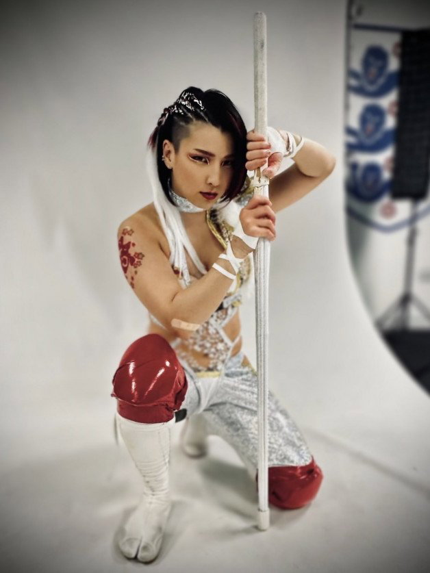 Photo by Ruinedcarpet with the username @Ruinedcarpet, posted on December 5, 2023. The post is about the topic Asian RC and the text says 'Hikaru Shida.

#HikaruShida #Asian #AEW #ProWrestler #Japanese #AsianGirl #Clothed #WrestlingGear #JapaneseGirl #AllEliteWrestling #Photoshoot #WomensWrestling #ProWrestling #Photography'