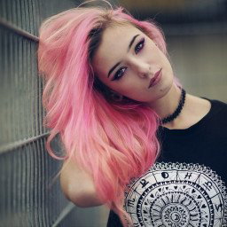 Photo by Ruinedcarpet with the username @Ruinedcarpet,  February 13, 2021 at 6:28 PM. The post is about the topic Alt Girls; Tattoo, Piercing & Co and the text says '#Alternative #PinkHair #Makeup #Possing #Beauty #BlackClothes #Pale #Choker #Eyeliner #GfMaterial #AltGirl #Dark #PastelGirl #PinkHaired #DyedHair #PaleGirl #DarkGirl #DyedHaired #AlternativeGirl'