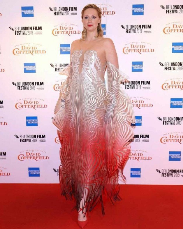 Photo by Ruinedcarpet with the username @Ruinedcarpet,  May 3, 2024 at 9:55 AM. The post is about the topic Actresses and the text says 'Gwendoline Christie.

#GwendolineChristie #British #Actress #Celeb #Possing #Dress #Photocall #Photography #RedCarpet'