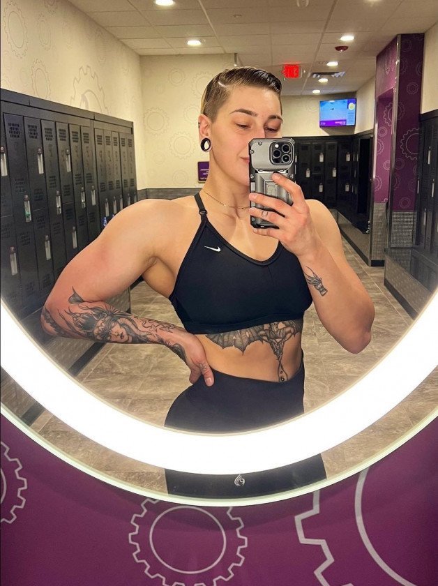 Photo by Ruinedcarpet with the username @Ruinedcarpet,  June 27, 2022 at 4:04 PM. The post is about the topic RC's Mirror Selfies and the text says 'Rhea Ripley.

#RheaRipley #Hot #Alternative #ProWrestler #Fit #Strong #Amazon #Goddess #Tattoo #Fitness #Cute #Ink #ShortHair #Beauty #MirrorSelfie #EarStretching #Gorgeous #GfMaterial #Hottie #AltGirl #TotalBabe #FitGirl #TattooedGirl #GymBody #Cutie..'