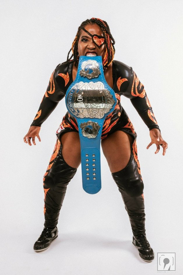 Photo by Ruinedcarpet with the username @Ruinedcarpet,  November 16, 2023 at 11:42 AM. The post is about the topic Women of wrestling and the text says 'The Woad. 

#TheWoad #ProWrestler #Thick #Babe #Dreadlocks #AfricanAmerican #Ebony #WrestlingGear #Thickness #BlackWoman #WomensWrestling #Photoshoot #ProWrestling'