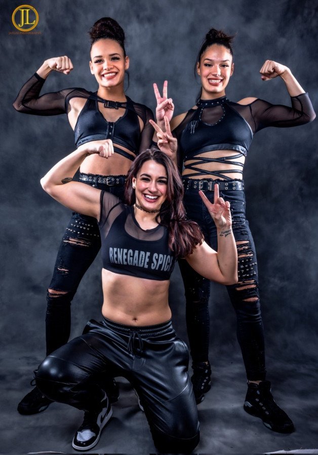 Watch the Photo by Ruinedcarpet with the username @Ruinedcarpet, posted on April 30, 2023. The post is about the topic Women of wrestling. and the text says 'Kayla Sparks & the Renegade Twins.

#KaylaSparks #CharletteRenegade #RobynRenegade #ProWrestlers #TheRenegadeTwins #Cute #Babes #Twins #BlackClothes #Possing #WomensWrestling #Cuties #Brunettes #GfMaterial #Sisters #WrestlingGear #ProWrestling #Cuteness..'