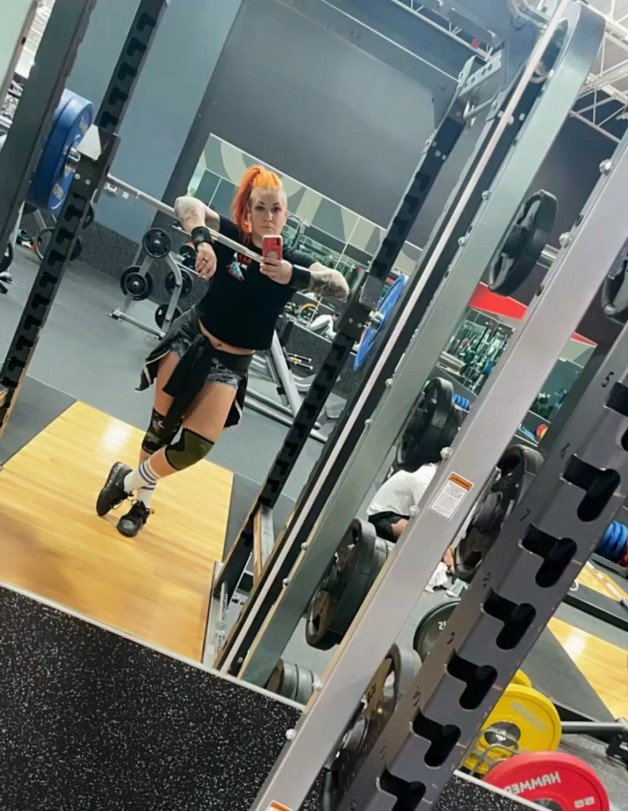 Photo by Ruinedcarpet with the username @Ruinedcarpet,  June 4, 2022 at 9:08 AM. The post is about the topic RC's Mirror Selfies and the text says 'Heidi Howitzer.

#HeidiHowitzer #Hot #Cute #Fit #ProWrestler #Alternative #Redhead #MirrorSelfie #Hottie #Tattoo #Socks #Shorts #Ink #OrangeHair #Ponytail #Cutie #FitGirl #AltGirl #Ginger #Gym #Selfie #Tattooed #Inked #OrangeHaired #Cuteness..'