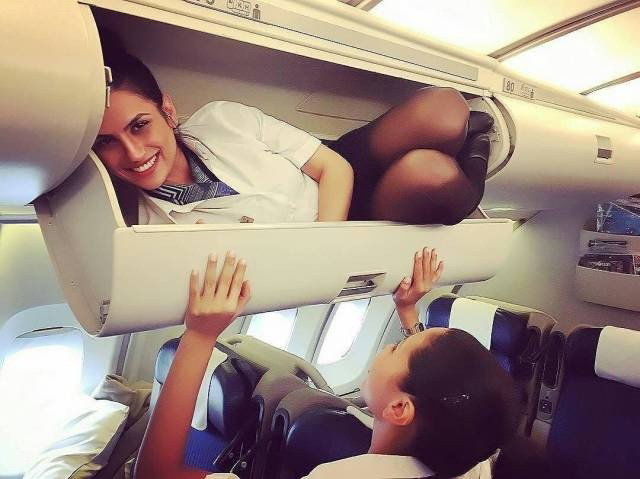Photo by Ruinedcarpet with the username @Ruinedcarpet,  June 1, 2020 at 5:05 AM. The post is about the topic Public & Outdoor Exhibitionism and the text says '#FlightAttendant #Stewardess #Uniform #Plane #Nylon #Skirt #Beauty #Funny'
