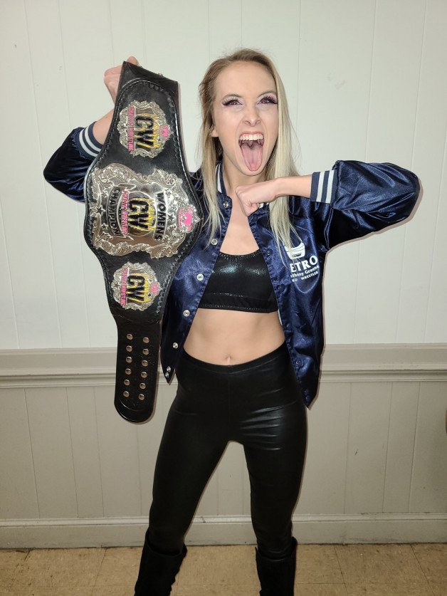 Photo by Ruinedcarpet with the username @Ruinedcarpet,  February 1, 2024 at 11:48 AM. The post is about the topic Women of wrestling and the text says 'Ava Everett.

#AvaEverett #Blonde #ProWrestler #WomensWrestling #ProWrestling'