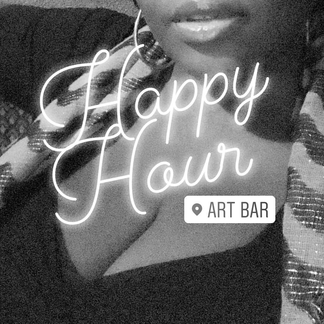 Photo by MadameMammaries with the username @MadameMammaries,  November 29, 2018 at 4:53 AM and the text says 'Having the best #HappyHour drinks in Manhattan with my best friend of over 20 years at @artbarnyc. All draft beers, house wine and well drinks are only $3.50 from 4-7pm!
.
.
.
#tittytuesday #curvy #curvychic #plussize #thick #bbw  #boobs #boobsfordays..'