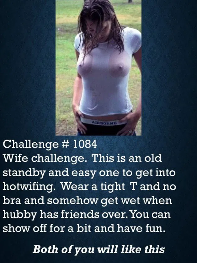 Photo by ivanaholdit with the username @ivanaholdit,  October 5, 2022 at 5:41 PM. The post is about the topic hotwife challenge caption