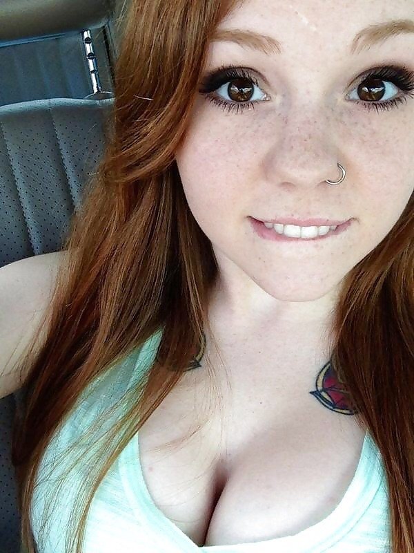 Photo by hcp69 with the username @hcp69,  May 20, 2015 at 4:13 AM and the text says 'Those eyes though! #redhead  #hot  #redhead  #lip  #biter'
