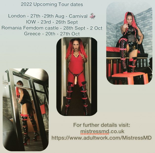 Watch the Photo by MistressMD with the username @MistressMD, who is a star user, posted on August 21, 2022 and the text says '🚨Current 2022 Tour Dates 🚨 

Dont miss me now 😉👸🏾😈

FEMDOM❤️‍🔥WRESTLER❤️‍🔥FINDOM
                      💦WAM💦

#FemDomme #Femdom #EbonyDomme #Empress #Mistress #Goddess #Dominatrix #EbonyEmpress #BDSM #Kinks #Fetishes #FinDomme #FinD..'