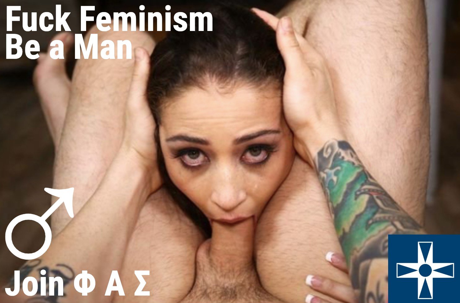 Photo by FaceFuckHer18 with the username @FaceFuckHer18,  June 11, 2019 at 12:51 AM. The post is about the topic Male Supremacy and the text says 'Join my community now (Non-fantasy)'