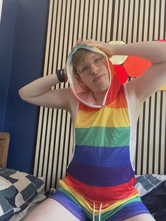 Photo by Hottiebb95 studio with the username @hottiebb95, who is a star user,  June 22, 2024 at 1:09 PM and the text says 'Hi everybody, I am online now. Come and see me so celebrating pride

 #ChaturbatePrideMonth  @Chaturbate

https://m.chaturbate.com/hottiebb95/'