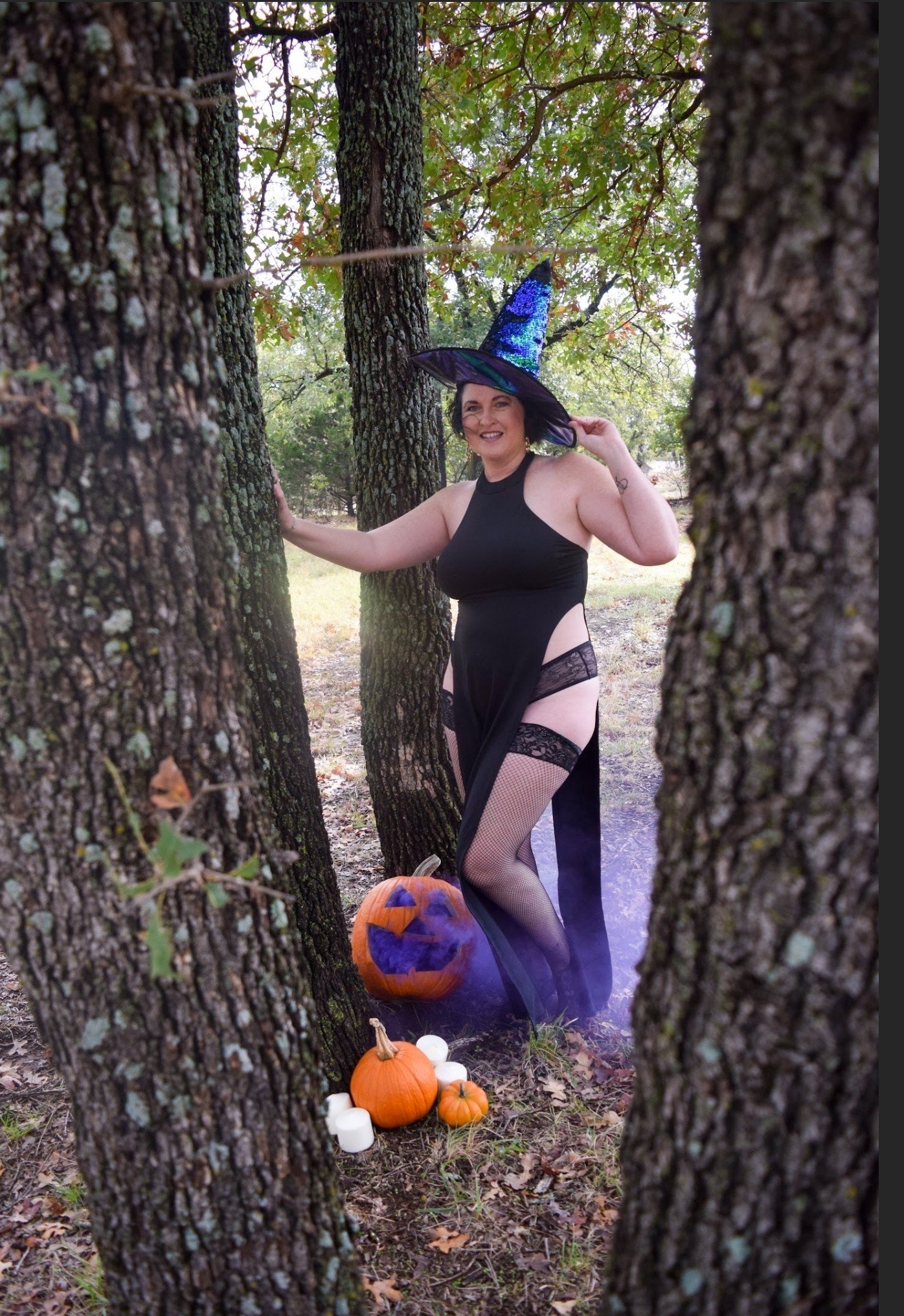 Album by Hottwife77 with the username @Hottwife77, who is a verified user,  October 31, 2022 at 4:30 PM. The post is about the topic MILF and the text says 'Happy Halloween!!'