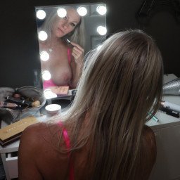 Photo by fu11strut with the username @fu11strut, who is a star user,  January 30, 2022 at 12:14 AM. The post is about the topic MILF and the text says 'Getting all dolled up, are you ready?  😘💋'
