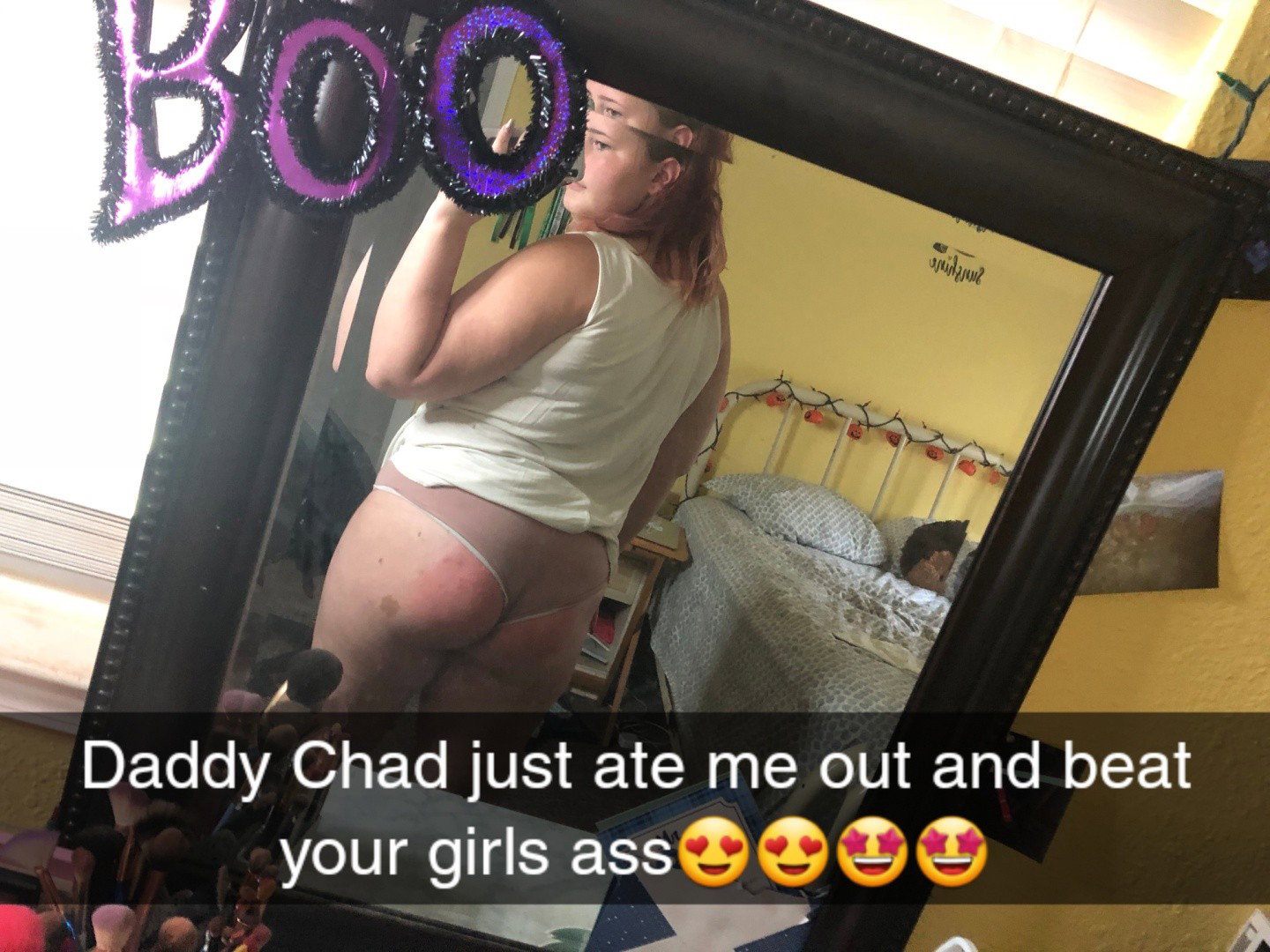 Photo by Cjames2578 with the username @Cjames2578,  May 21, 2019 at 11:38 PM. The post is about the topic Hotwife/Cuckold Snapchat and the text says 'Got these while at work from my gf.'