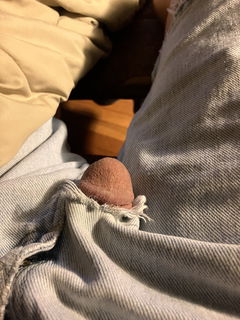 Album by IaAnMn55 with the username @IaAnMn55, who is a verified user,  September 10, 2024 at 12:59 AM. The post is about the topic Small Cocks and the text says 'there&#039;s a hole in my jeans'